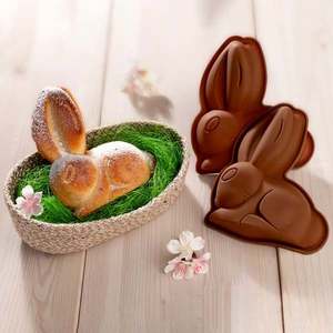 2 Forme de copt cu iepurași imagine