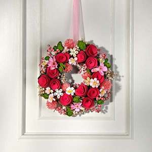 Coroniță de flori din lemn imagine