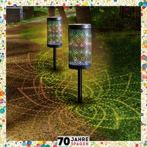 Lampă solară cu flori imagine