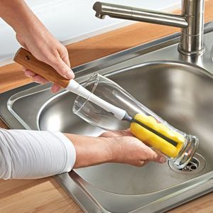 Burete de spălat vase cu mâner imagine