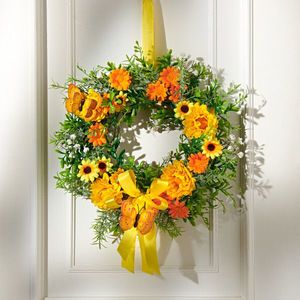 Coroniță de flori cu fluturi imagine