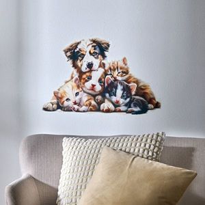Autocolante de perete Câini si pisici imagine