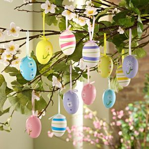 Set de 12 ouă de Paste suspendate imagine