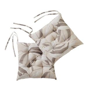 Set de 2 pernuțe pentru scaune cu imprimeu de frunze imagine