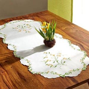 Față de masă cu flori 40 x 90 cm imagine