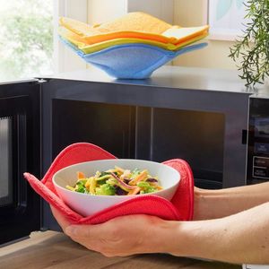 4 mănuși pentru vase din cuptorul cu microunde imagine