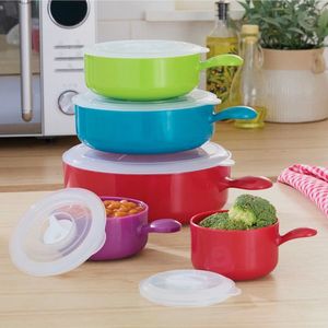 5 oale pentru cuptorul cu microunde cu capace imagine