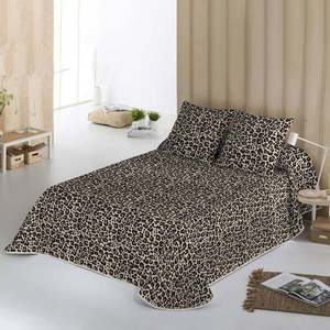 Cuvertură matlasată cu imprimeu leopard Léo imagine