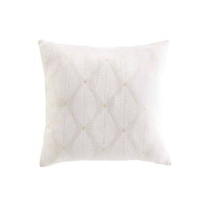 Pernă cu imprimeu cu frunze și buline aurii imagine