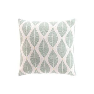 Pernă cu imprimeu cu frunze și buline aurii imagine