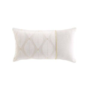 Pernă dreptunghiulară cu imprimeu elegant cu frunze imagine