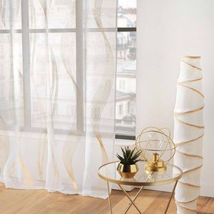 Perdea cu imprimeu metalic cu valuri imagine