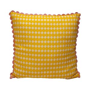 Pernă cu imprimeu în două tonuri și finisaj ondulat imagine