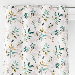 Perdea cu ochiuri și imprimeu floral imagine