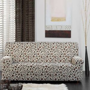 Husă elastică pentru canapea, jacquard cu model leopard imagine