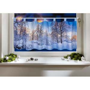 Perdeaua scurta "Peisaj de iarna" imagine