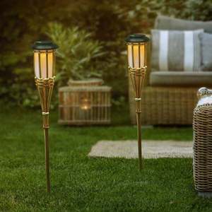 Iluminat solar Torță, set de 2 buc. imagine