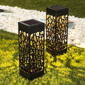 Lampă solară cu efect de umbre, set de 2 buc. imagine