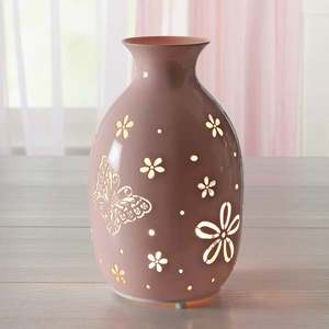 Decoratiune LED vaza de metal Fluture imagine