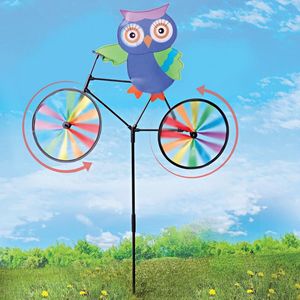 Bufniță decorativă pe bicicletă imagine