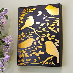 Decorațiune solară de perete cu păsări imagine