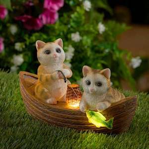 Lampă solară Pisici într-o barcă imagine