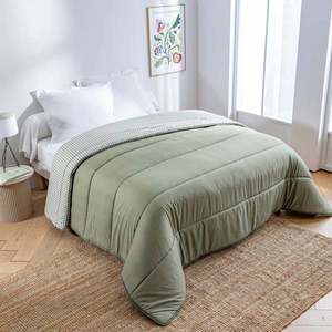 Pătură cu model vichy în carouri, confecționată din microfibră 400g/m2 imagine