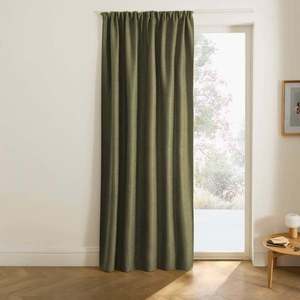 Cortină opacă și izolatoare finisată cu bandă plisată imagine