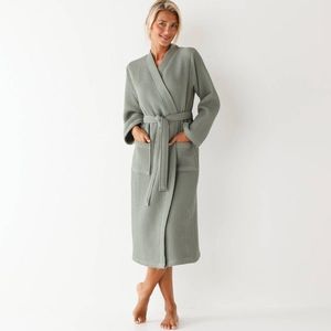 Halat de baie cu model fagure de miere 230g/m2 imagine