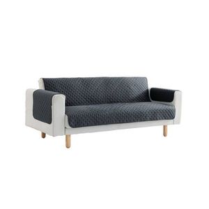 Husă matlasată antiderapantă pentru canapea și fotoliu din microfibră imagine