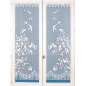 Perdea dreaptă cu motiv de rândunică, 1 pereche imagine