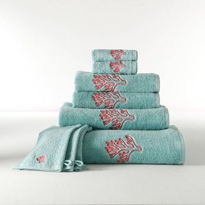 Colecția de textile pentru baie Colombine®, 420g/m2 cu broderie coral imagine