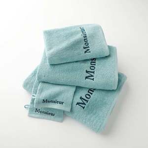 Colecția de textile pentru baie Colombine®, 420g/m2 cu broderie MONSIEUR imagine