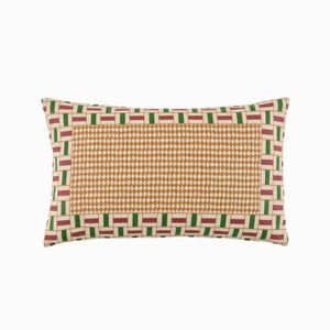 Pernă dreptunghiulară cu imprimeu geometric imagine