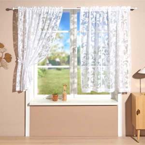 Perdea din 2 piese cu legături de siguranță imagine