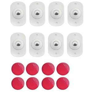 8 roți pivotante autoadezive imagine