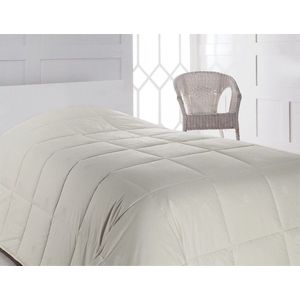 Pilota de pat pentru o persoana din 100% bumbac, 155x215 cm, Cotton Box, Ecru imagine