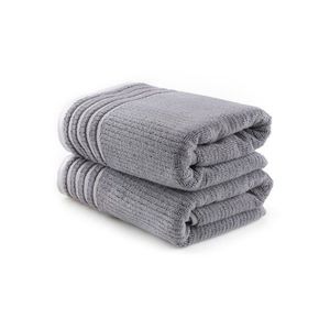 Set prosoape de baie, L'essentiel Maison, Mayra, Gri inchis imagine