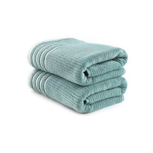 Set prosoape de baie, L'essentiel Maison, Mayra, Verde imagine