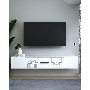 Comoda TV, Hanah Home, Kodaks L2, 150x33.2x29.6 cm, Alb imagine