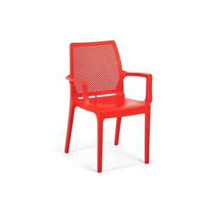 Scaun, Hanah Home, Icon, 57x85x53 cm, Rosu imagine