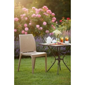 Scaun, Hanah Home, Icon, 57x85x53 cm, Maro inchis imagine