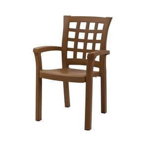 Scaun, Hanah Home, Elite Width Squares, 58x88x57 cm, Maro imagine
