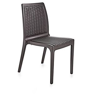 Scaun, Hanah Home, Rattan, 57x85x46 cm, Maro inchis imagine