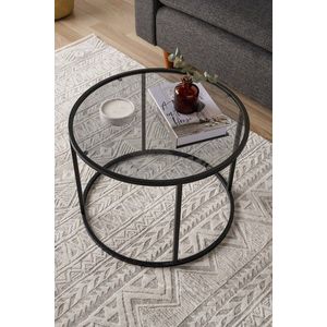 Masuta de cafea, Hanah Home, Startis, 60x43x60 cm, Negru imagine
