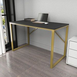 Birou, Hanah Home, Layton, 120x60x74 cm, Aur/Antracit imagine