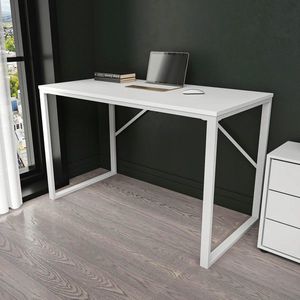 Birou, Hanah Home, Layton, 120x60x74 cm, Alb imagine