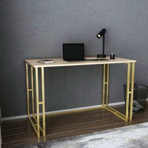 Birou, Hanah Home, Kane, 120x60x74.8 cm, Aur / Stejar imagine