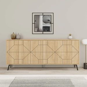 Consola, Hanah Home, Dune 183, 184x77.4x35 cm, Stejar imagine