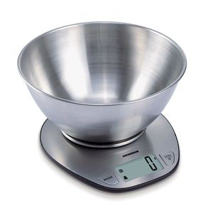 Cantar de bucatarie cu bol Optim, Heinner, 5 kg, gri imagine